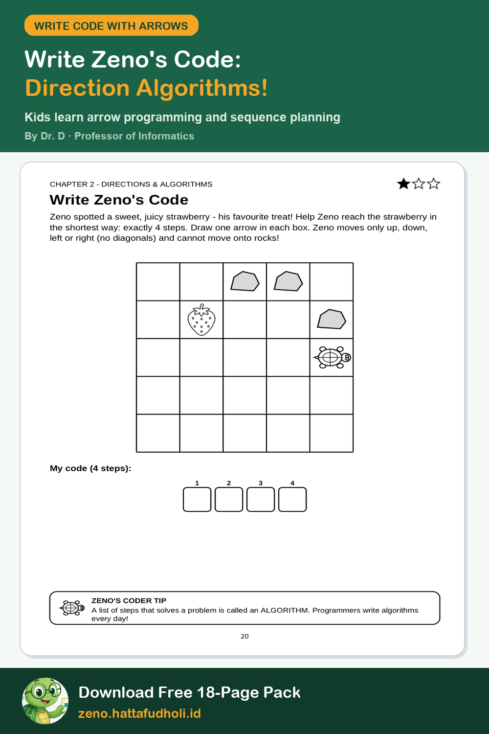 Hour of Code Unplugged Activities (No Computers or Wi-Fi Needed!) Printable Worksheet Preview